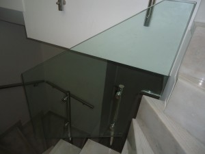 crystal staircase railing