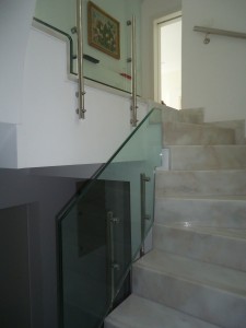 triplex staircase glass